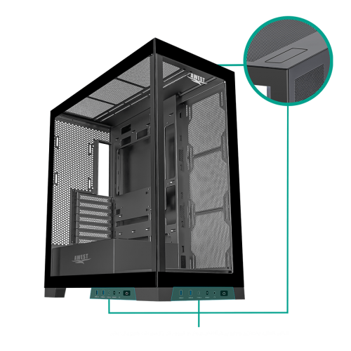 کیس گیمینگ اوست GT-AQ16