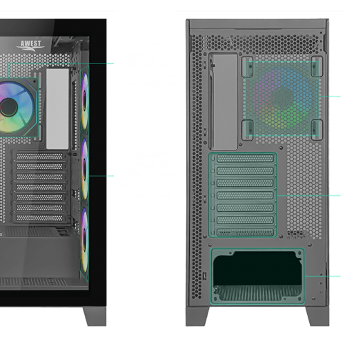 کیس گیمینگ اوست GT-AQ16