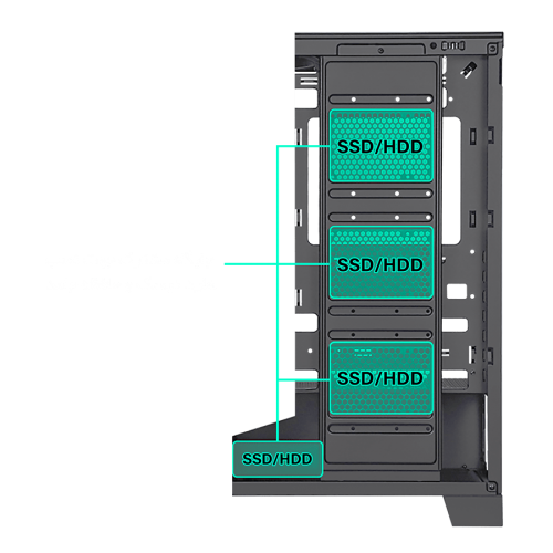 کیس گیمینگ اوست GT-AQ16
