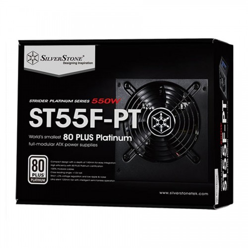 منبع تغذیه 550 وات تمام ماژولار سیلوراستون مدل SST-ST55F-PT
